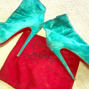 Christian louboutin platform booties